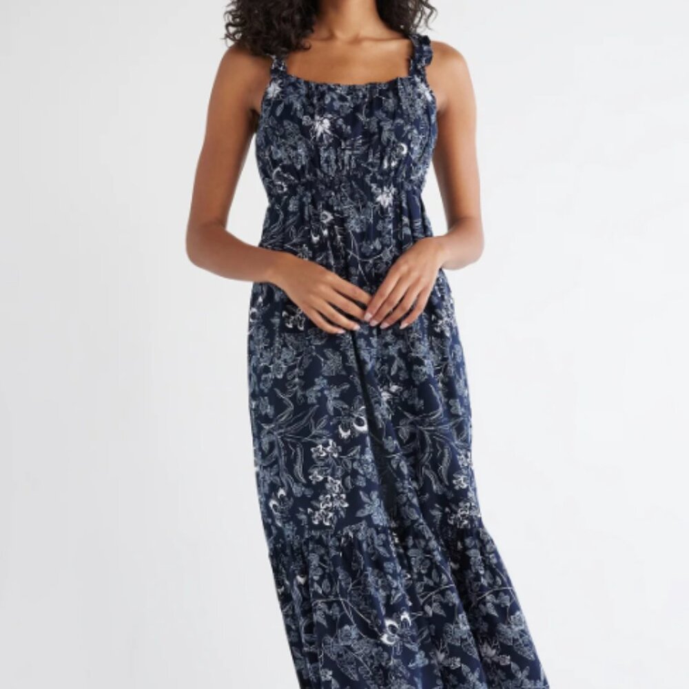 NWT FLORAL MIDI DRESS BUNDLE Cold-Shoulder, Hi-Low, Spaghetti Strap, Small